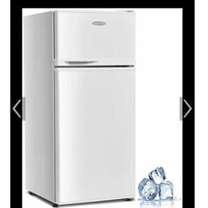 Magic Chef HMDR450SE 127L Double Door Mini Refrigerator - White